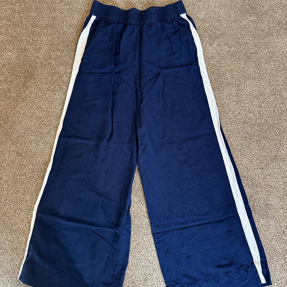 Woman’s Navy Blue Track Pants wide leg